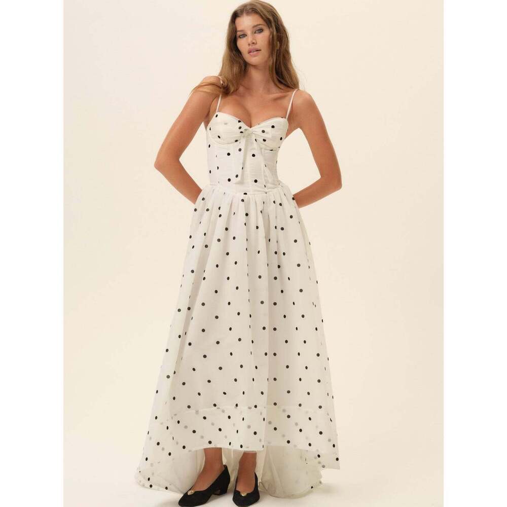 NWT!!! For Love & Lemons Crème Brulee Maxi Dress S / White